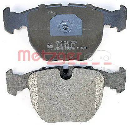 Handler.Part Brake pad set, disc brake METZGER 1170238 4