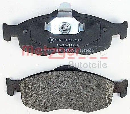 Handler.Part Brake pad set, disc brake METZGER 1170273 3