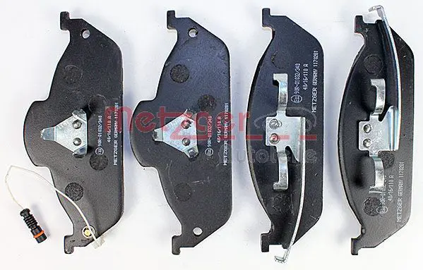 Handler.Part Brake pad set, disc brake METZGER 1170281 2