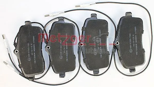 Handler.Part Brake pad set, disc brake METZGER 1170283 2