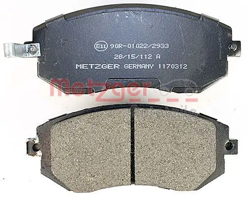 Handler.Part Brake pad set, disc brake METZGER 1170312 3