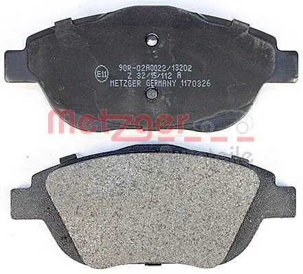 Handler.Part Brake pad set, disc brake METZGER 1170326 3