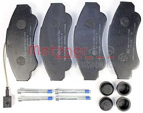 Handler.Part Brake pad set, disc brake METZGER 1170344 2