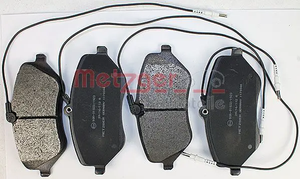 Handler.Part Brake pad set, disc brake METZGER 1170346 2