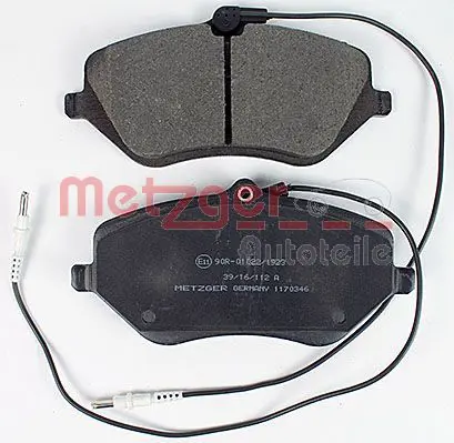 Handler.Part Brake pad set, disc brake METZGER 1170346 3