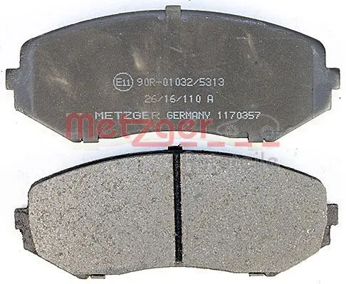 Handler.Part Brake pad set, disc brake METZGER 1170357 3