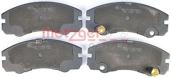 Handler.Part Brake pad set, disc brake METZGER 1170363 2