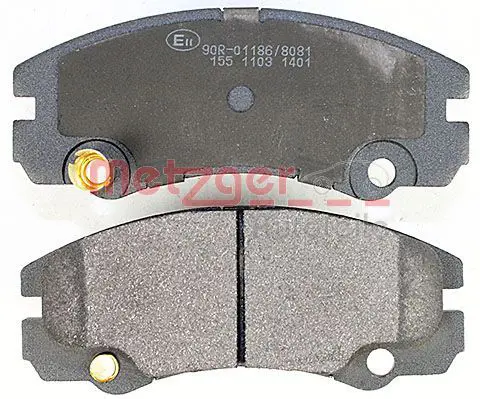 Handler.Part Brake pad set, disc brake METZGER 1170363 3