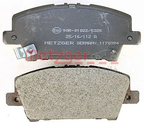 Handler.Part Brake pad set, disc brake METZGER 1170384 3