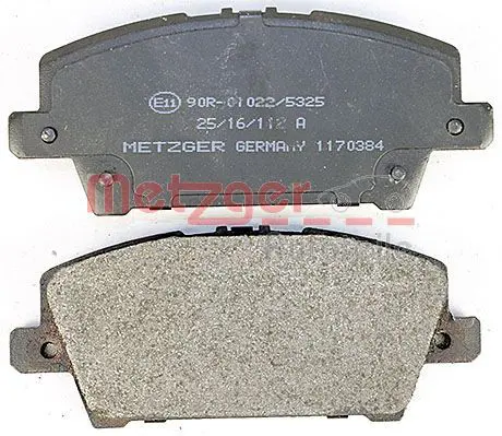 Handler.Part Brake pad set, disc brake METZGER 1170384 4