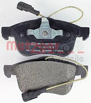 Handler.Part Brake pad set, disc brake METZGER 1170424 3