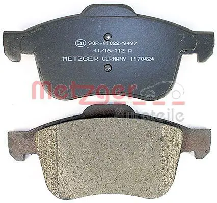 Handler.Part Brake pad set, disc brake METZGER 1170424 4