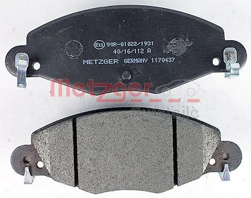 Handler.Part Brake pad set, disc brake METZGER 1170437 3