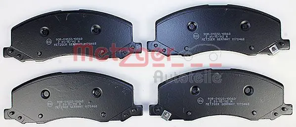 Handler.Part Brake pad set, disc brake METZGER 1170468 2