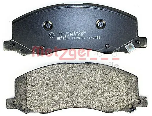 Handler.Part Brake pad set, disc brake METZGER 1170468 3