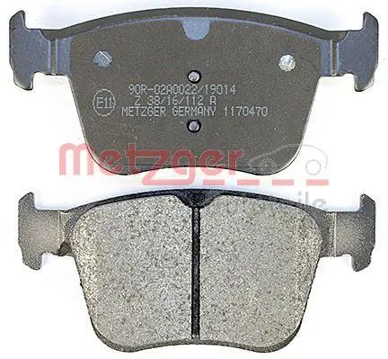 Handler.Part Brake pad set, disc brake METZGER 1170470 4