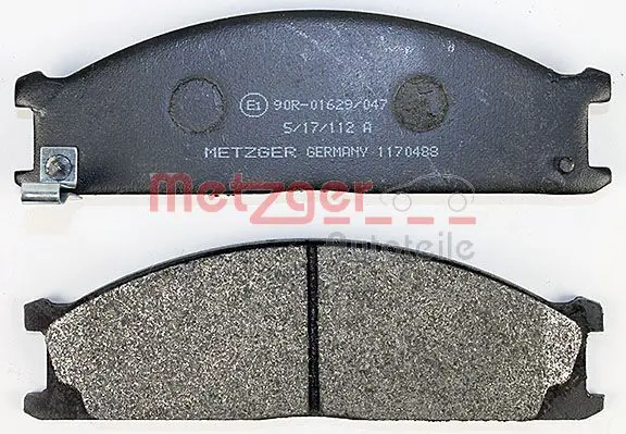 Handler.Part Brake pad set, disc brake METZGER 1170488 3