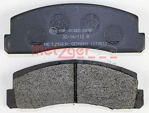 Handler.Part Brake pad set, disc brake METZGER 1170511 3