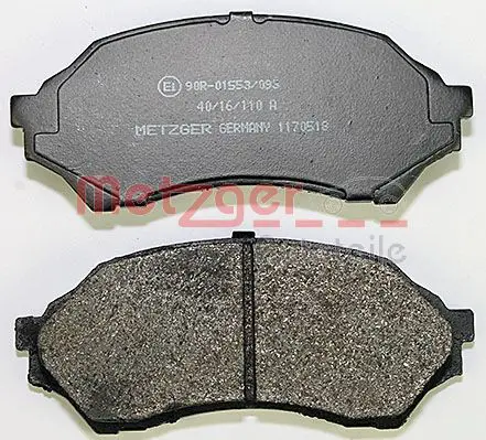 Handler.Part Brake pad set, disc brake METZGER 1170518 3