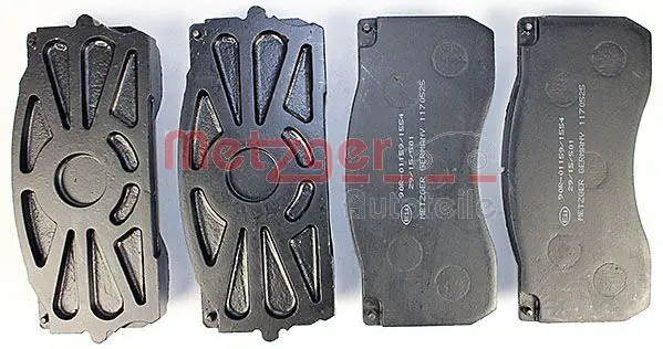 Handler.Part Brake pad set, disc brake METZGER 1170525 2