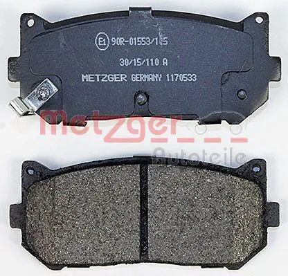 Handler.Part Brake pad set, disc brake METZGER 1170533 3