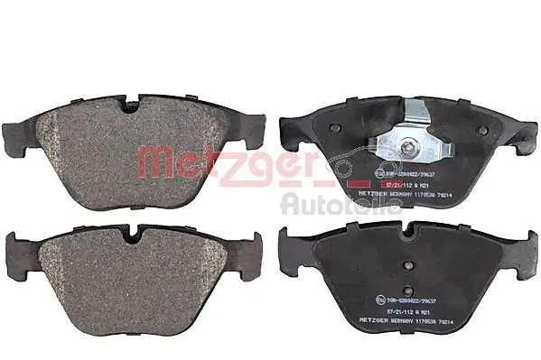 Handler.Part Brake pad set, disc brake METZGER 1170538 1