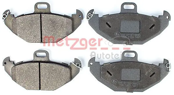 Handler.Part Brake pad set, disc brake METZGER 1170554 2