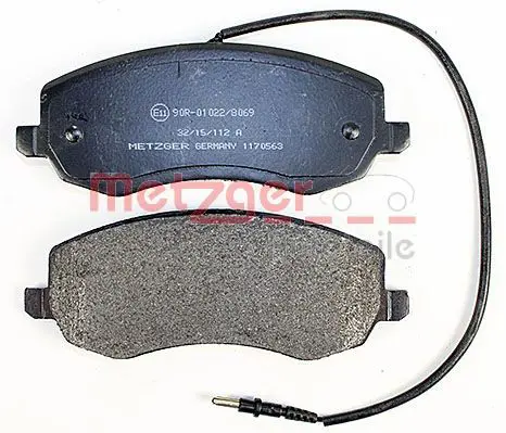 Handler.Part Brake pad set, disc brake METZGER 1170563 3