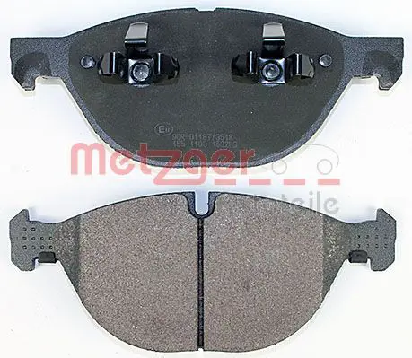 Handler.Part Brake pad set, disc brake METZGER 1170592 3