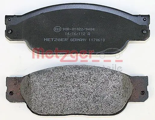 Handler.Part Brake pad set, disc brake METZGER 1170610 3