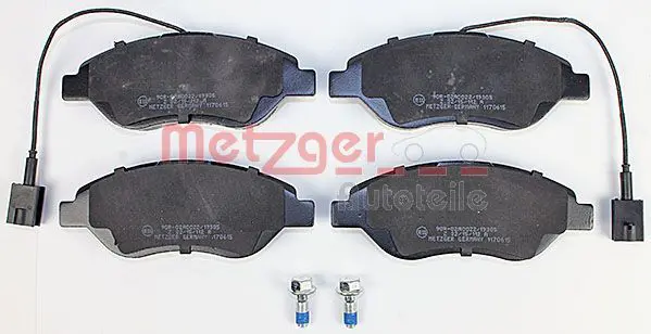 Handler.Part Brake pad set, disc brake METZGER 1170615 2