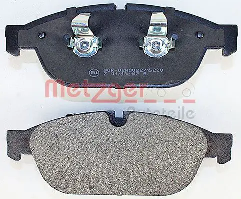 Handler.Part Brake pad set, disc brake METZGER 1170657 3