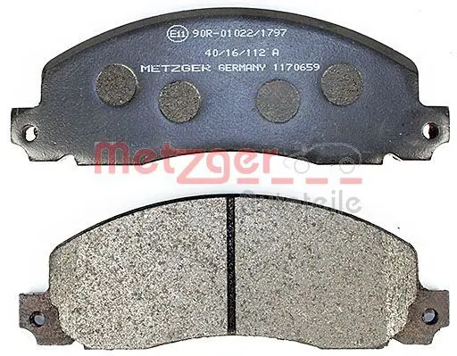 Handler.Part Brake pad set, disc brake METZGER 1170659 3