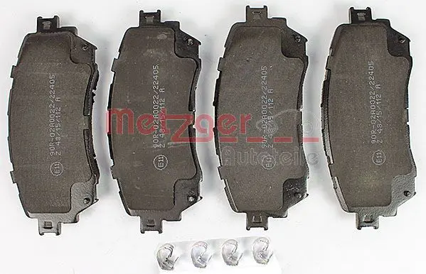 Handler.Part Brake pad set, disc brake METZGER 1170811 2