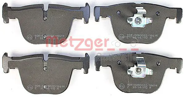 Handler.Part Brake pad set, disc brake METZGER 1170816 2