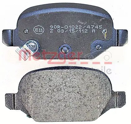 Handler.Part Brake pad set, disc brake METZGER 1170818 3