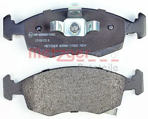 Handler.Part Brake pad set, disc brake METZGER 1170822 3