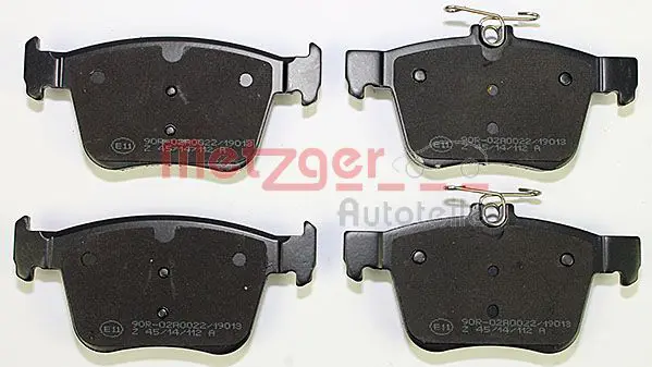 Handler.Part Brake pad set, disc brake METZGER 1170829 2