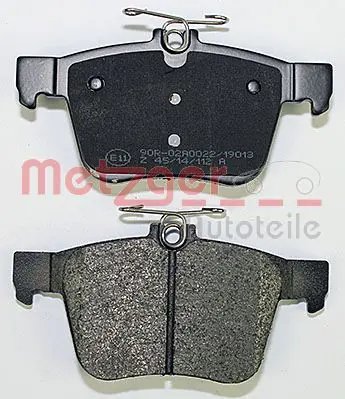 Handler.Part Brake pad set, disc brake METZGER 1170829 3