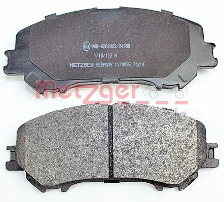 Handler.Part Brake pad set, disc brake METZGER 1170835 3