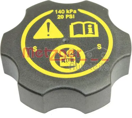 Handler.Part Sealing cap, coolant tank METZGER 2140114 1