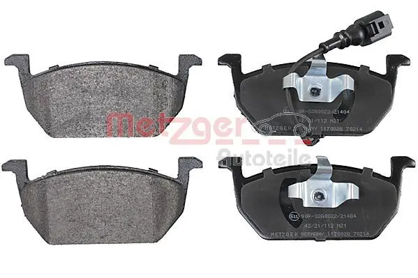 Handler.Part Brake pad set, disc brake METZGER 1170828 2