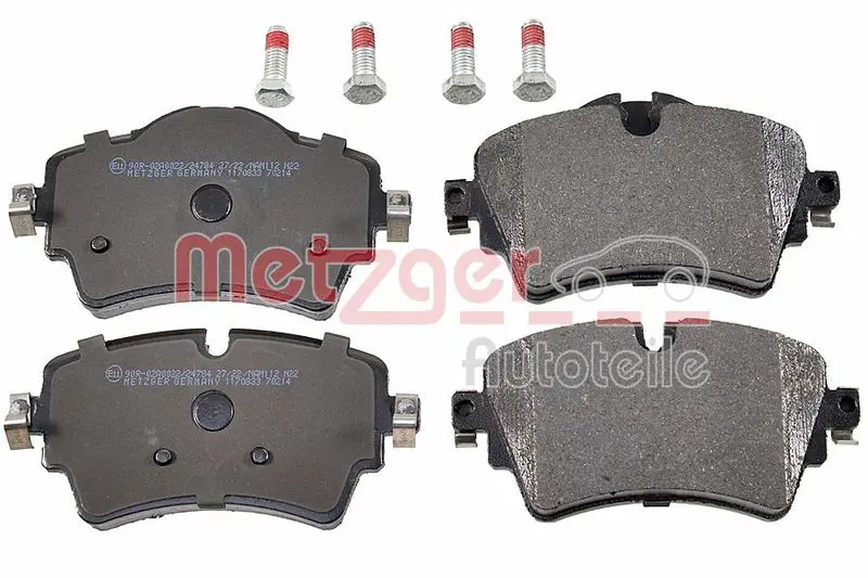 Handler.Part Brake pad set, disc brake METZGER 1170833 1