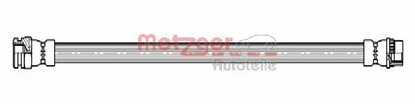 Handler.Part Brake hose METZGER 4111143 1