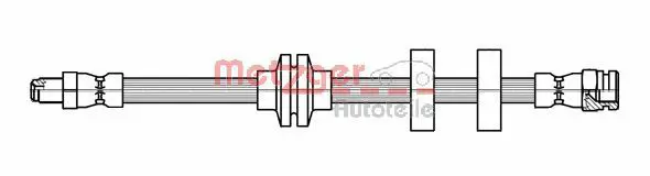 Handler.Part Brake hose METZGER 4118500 1