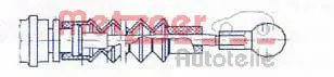 Handler.Part Cable, parking brake METZGER 115953 2