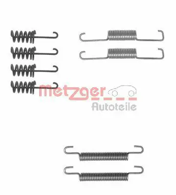 Handler.Part Accessory kit, parking brake shoes METZGER 1050774 1