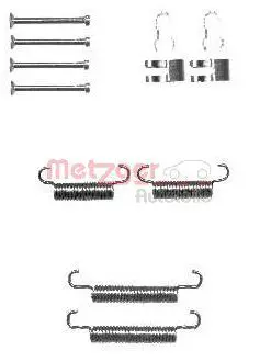 Handler.Part Accessory kit, parking brake shoes METZGER 1050839 1