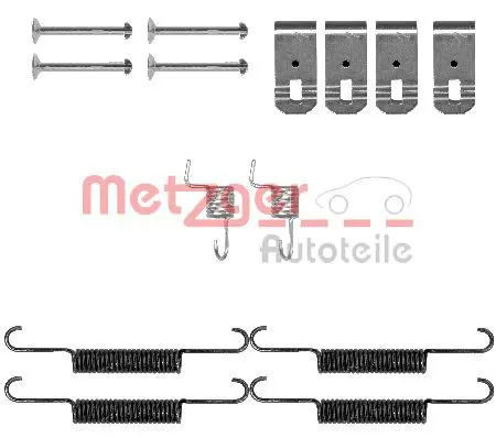 Handler.Part Accessory kit, parking brake shoes METZGER 1050895 1