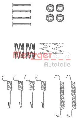 Handler.Part Accessory kit, parking brake shoes METZGER 1050008 1